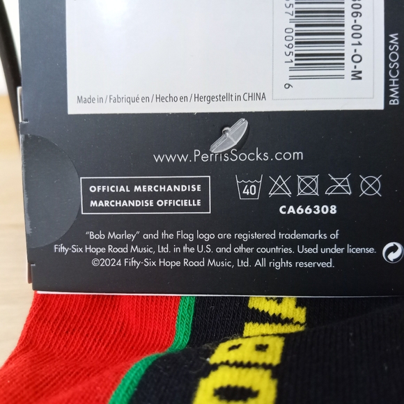 Bob Marley Smile Crew Socks ~ Free Shipping! ☆ NWT - Picture 9 of 12